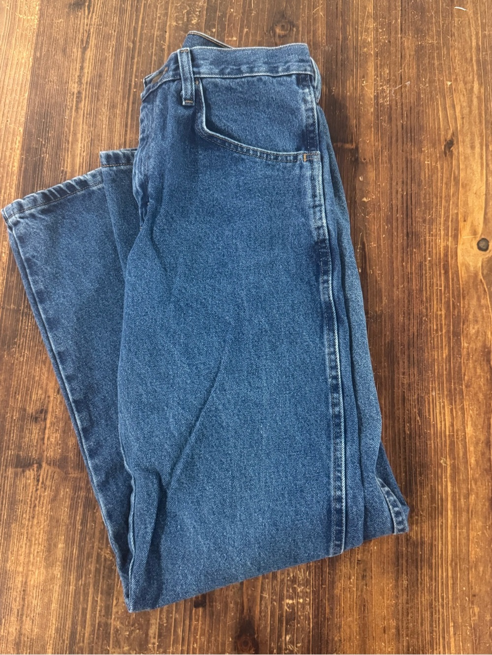 Rustler Straight Leg Denim Jeans in Blue